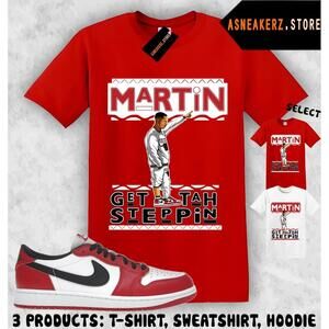 Shirt Matching Aj 1 Low Og Chicago Match Martin T-Shirt